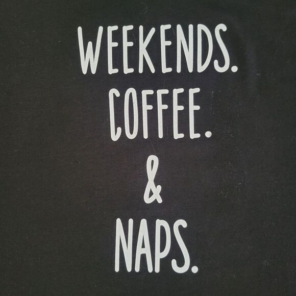 Joyspun Women's Black Crewneck Graphic Short Sleeve Tee - Picture 12 of 13